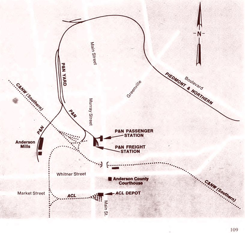 P & N Railway Map